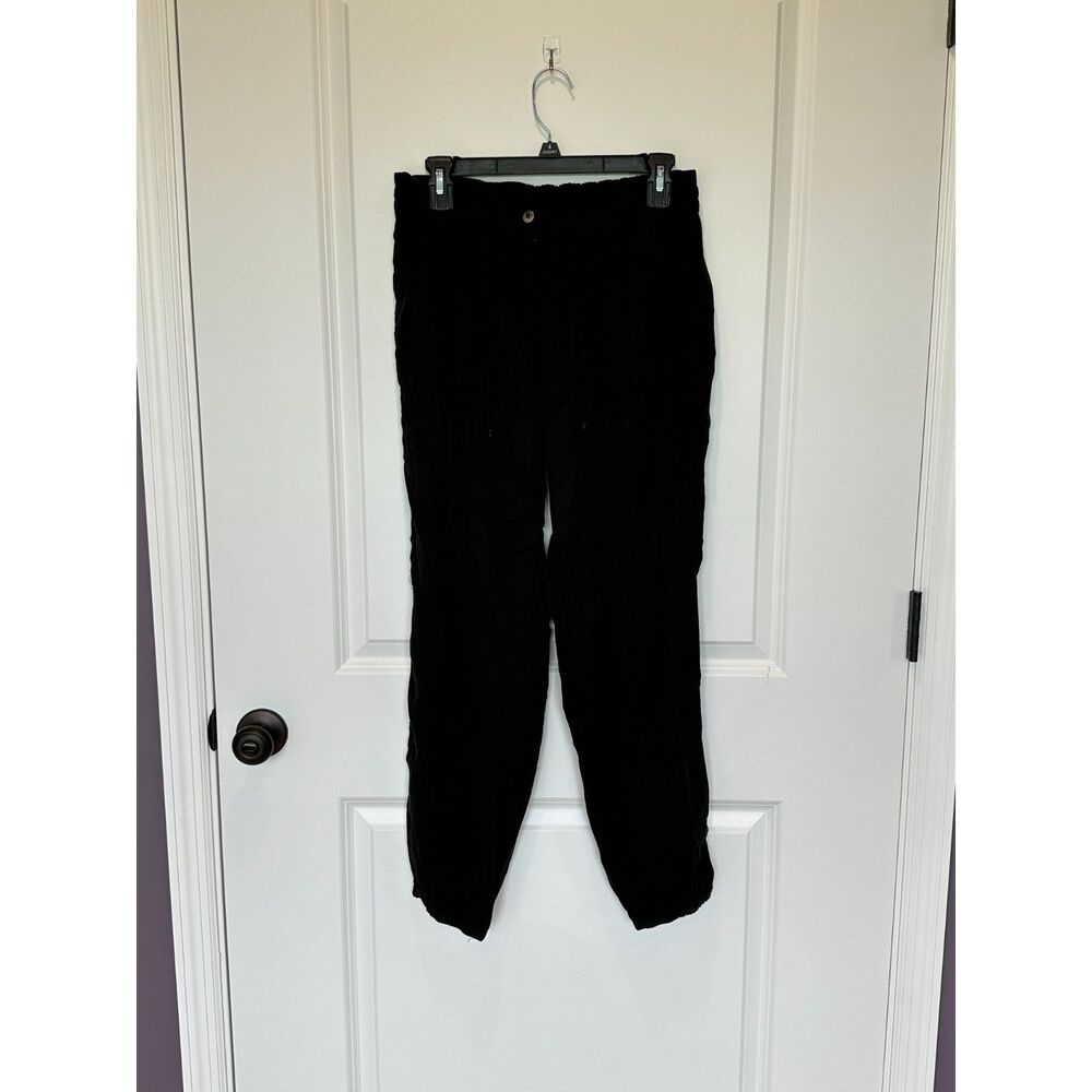 Tahari Black Drawstring Waist Jogger Pants Size Small